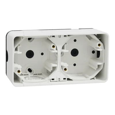 MUREVA STYL IP55 Double horizontal white wall base
