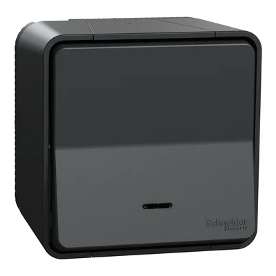 MUREVA STYL IP55 Interruttore scale con retroilluminazione antracite