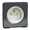 MUREVA STYL IP55 Mécanisme de prise 2P+PE cosses sans filetage anthracite