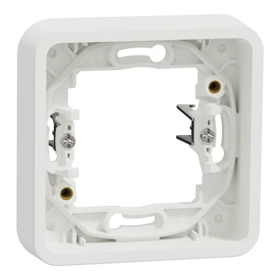 MUREVA STYL IP55 Single flush-mounted base with claws, white