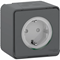 MUREVA STYL IP55 Socket 2P+PE schuko anthracite