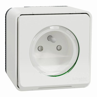 MUREVA STYL IP55 Socket 2P+PE white