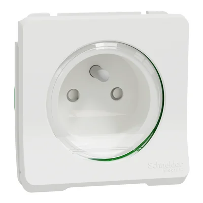 MUREVA STYL IP55 Socket mechanism 2P+PE threadless terminals white