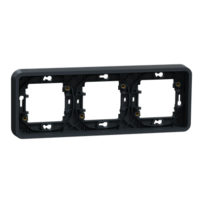 MUREVA STYL IP55 Triple flush-mounted horizontal base anthracite