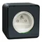 MUREVA STYLE IP55 Prise 2P+PE anthracite