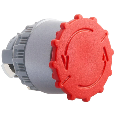 Mushroom button drive - safety class B red