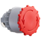 Mushroom button drive - safety class B red