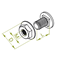 Mushroom head screw, SGKM6x20