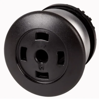 Mushroom push-button, black, M22-DP-S-X