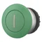 Mushroom push-button, green i, M22-DP-G-X1