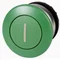 Mushroom push-button, green i, M22-DP-G-X1