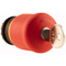 Mushroom pushbutton actuator, red, M22-PVS