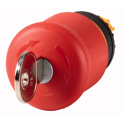 Mushroom pushbutton actuator, red, M22-PVS