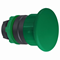 Mushroom pushbutton Ø40 green self-returning without backlight, plain plastic