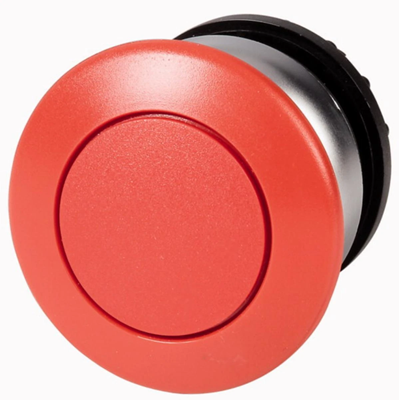 Mushroom pushbutton with spring return, red, M22-DP-R