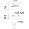 MWAG 12 11 FS Wall bracket for mesh trays