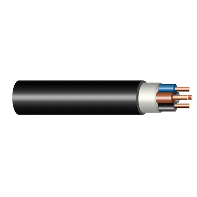 N2XH-J 0.6/1kV 5x4 RE B2ca s1a d1 a1 Halogen-free flame retardant cable with copper core and cross-linked halogen-free insulation