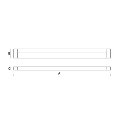 Nábytková skříňka lineární 18W, 230V, 120°, IP20, 1183x21x32mm, bílá
