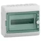 Накладний корпус Mureva (колишня Kaedra) IP65 MRV-1-12-NT-T прозорі двері 1 ряд 12 модулів/ряд
