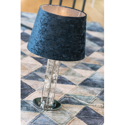 NANCY Table lamp navy blue velor