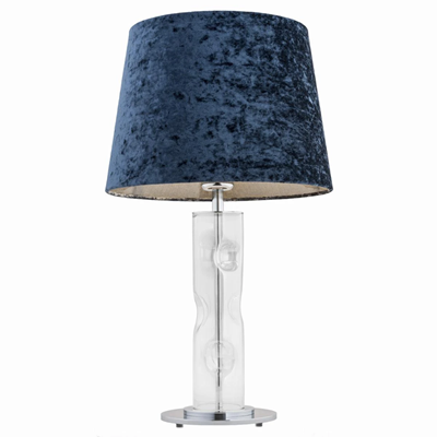 NANCY Table lamp navy blue velor