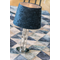 NANCY Tischlampe marineblauer Velours