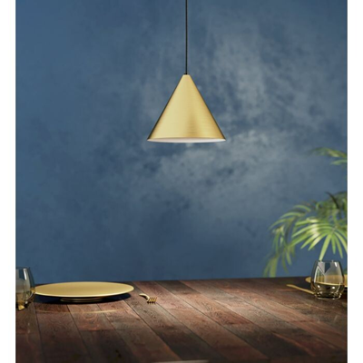 NARICES Závěsné svítidlo 22cm 40W E27 IP20 mosaz