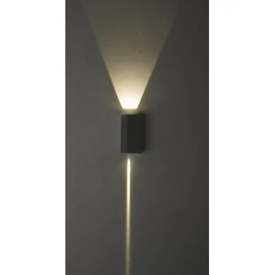 Nástěnné svítidlo 2x3 LED EEI A grafitové