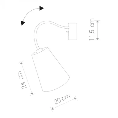 Nástěnné svítidlo FLEX SHADE E27 IP20 bílé