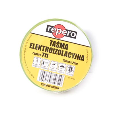 Nastro Elegor 711E giallo-verde 19 mm x 20 m