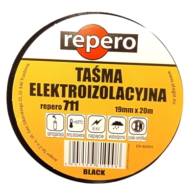 Nastro Repero 711 19 mm x 20 m nero