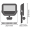 Naświetlacz FLOODLIGHT SENSOR 50 41W 6KLM 840 PS SY100 BK