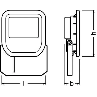 Naświetlacz LED 10W 800lm 3000K 230V IP65 FLOODLIGHT biały