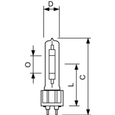 Natriumlampe 100 W, 4900 lm, GX12-1