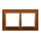 Nature-Drewno GOLDEN WALNUT IP20/IP44 double frame