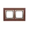 Nature-Drewno GOLDEN WALNUT IP20/IP44 double frame