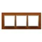 Nature-Drewno GOLDEN WALNUT IP20/IP44 triple frame