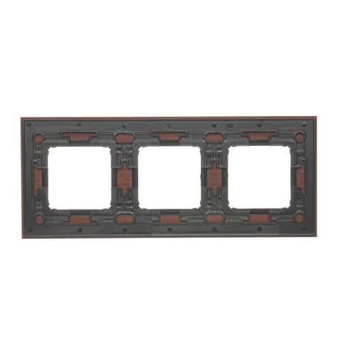 Nature-Drewno GOLDEN WALNUT IP20/IP44 triple frame