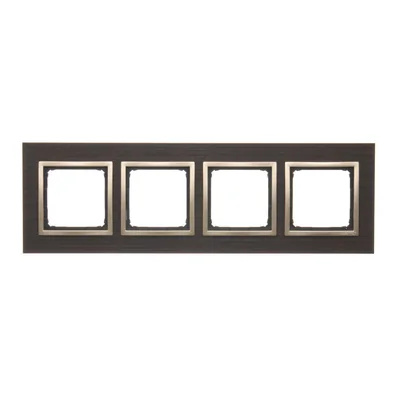 Nature-Drewno ZŁOTE WENGE 4-fach Rahmen IP20/IP44