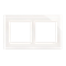 Nature-Glass double frame WHITE PEARL IP20/IP44