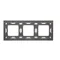 Nature-Glass triple frame SILVER MIST IP20/IP44