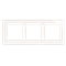 Nature-Glass triple frame WHITE PEARL IP20/IP44