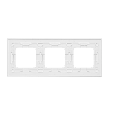 Nature-Glass triple frame WHITE PEARL IP20/IP44