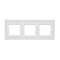 Nature-Glass triple frame WHITE PEARL IP20/IP44