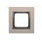 Nature-Metal 1-fold frame SATIN DARK IP20/IP44