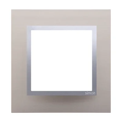 Nature-Metal 1-násobný rám SATÉNOVÝ LESK IP20/IP44