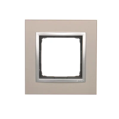 Nature-Metal 1-násobný rám SATÉNOVÝ LESK IP20/IP44