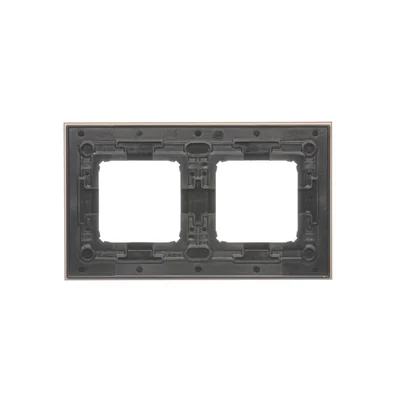 Nature-Metal 2-násobný rám SATIN DARK IP20/IP44