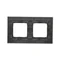 Nature-Metal INOX YANG IP20/IP44 double frame