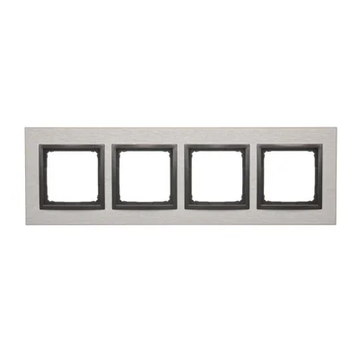 Nature-Metal INOX YANG Marco cuádruple IP20/IP44